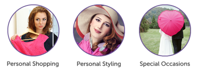 Services: personal  shopping, personal styling, special occasions